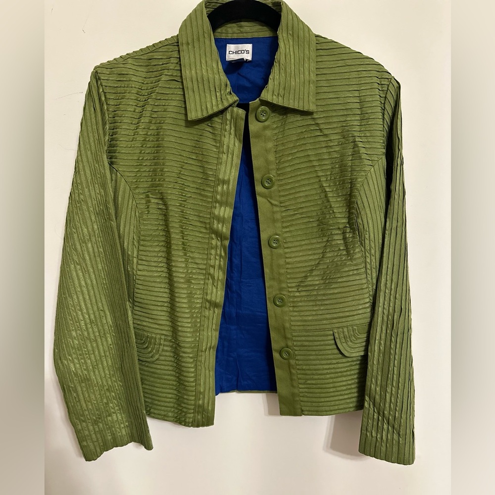 Chicos Blazer Women’s Green
